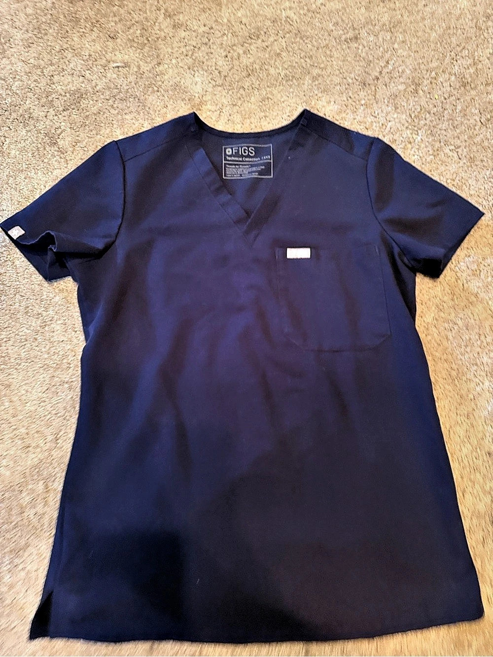 FIGS Technical Collection XXS Scrub Top Navy